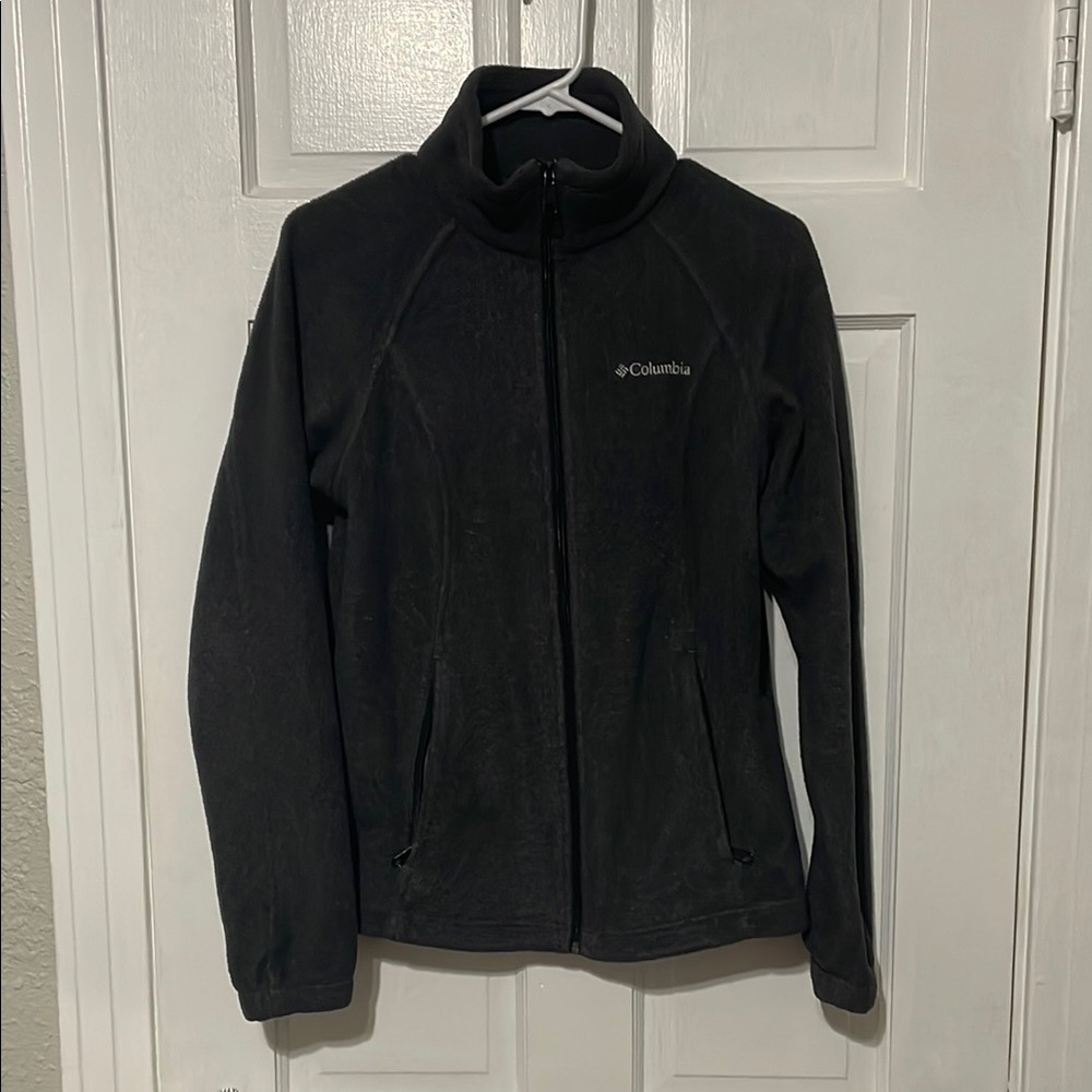 Columbia Dark Gray Zip-Up Fleece Jacket